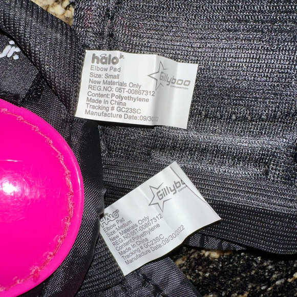 Kids Halo Jr. Protective Gear Set S/M Black Pink/Purple 4 total sets Lot Bundle - Picture 8 of 14